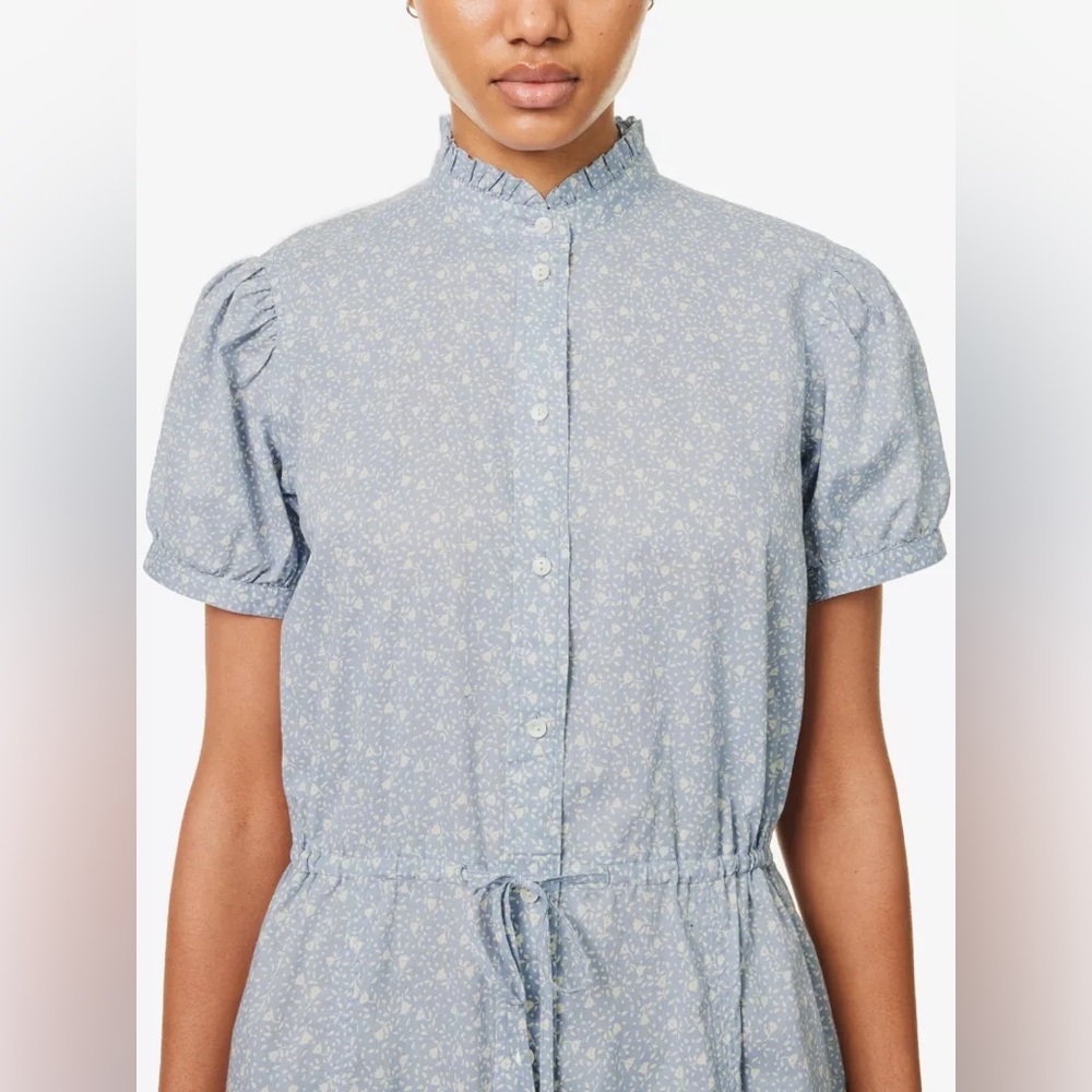 NWT POLO Ralph Lauren Floral Print Cotton-Poplin Dresss ~ Sz 2 🩵 - Picture 2 of 7